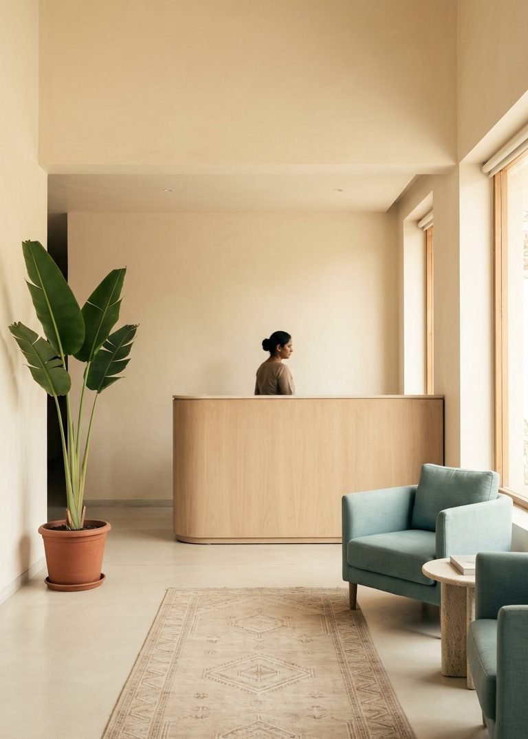 The waiting area at Varija IVF Fertility Centre