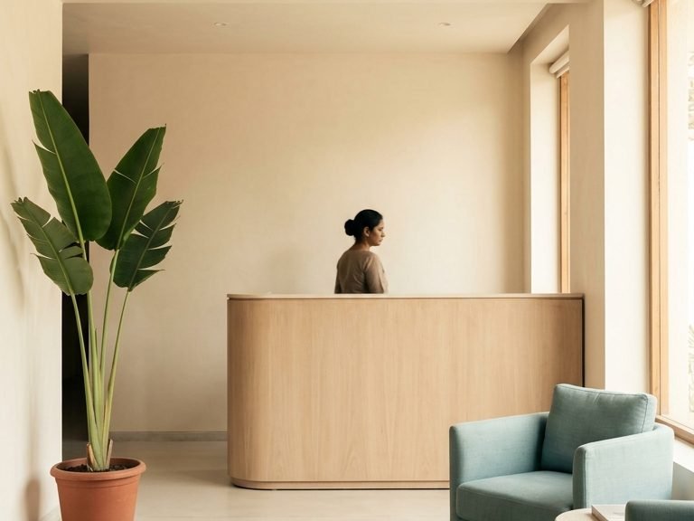 The reception area at Varija IVF Fertility Centre